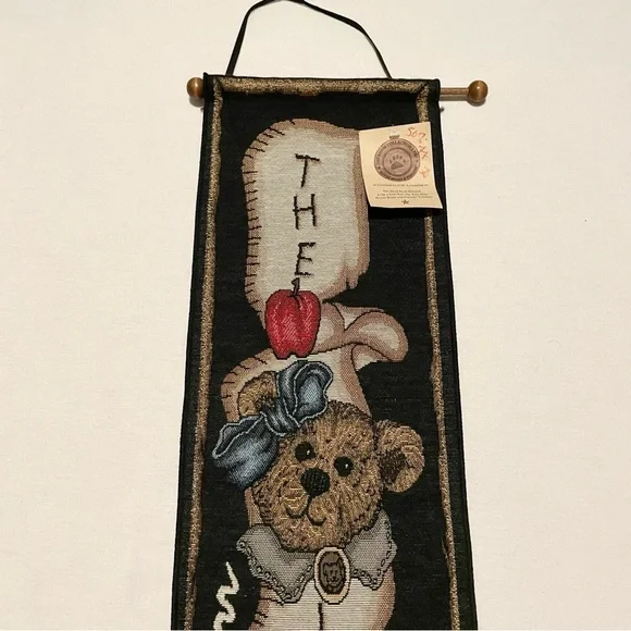 Vintage The Lesson Classroom Bedroom Tapestry Wall Hanging Banner Boyds Bears - Picture 3 of 16